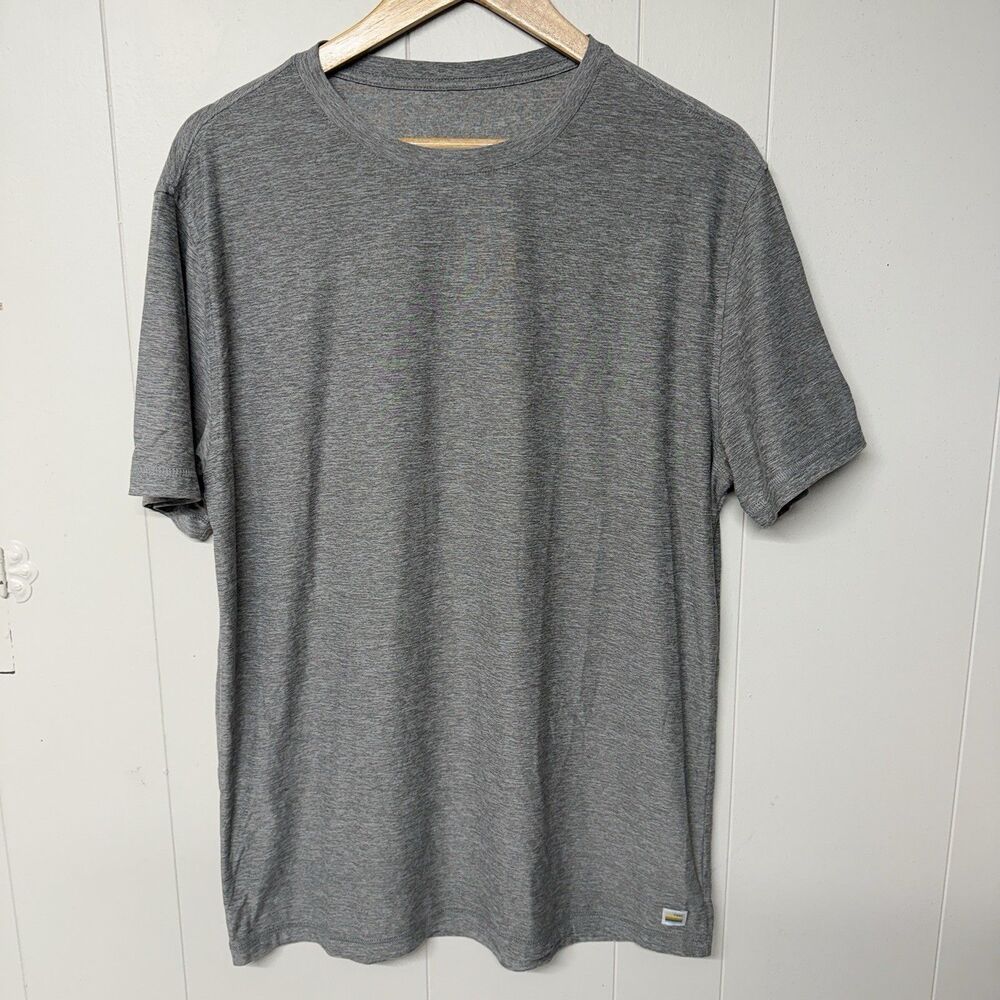 Vuori Strato Tech Tee Performance T-Shirt V126 Gray Men L EUC*